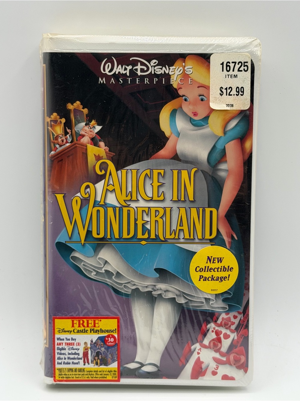 Walt Disney's Alice in Wonderland (VHS) Full Screen - Walt Disney Masterpiece